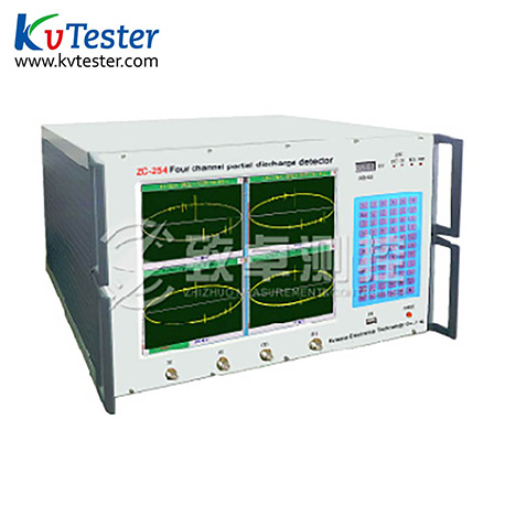 Four channel partial discharge detector